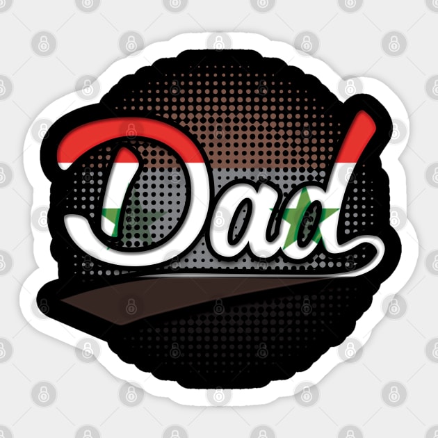 Syrian Dad - Gift for Syrian From Syria Sticker by Country Flags